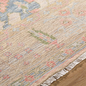 Surya Mashad Handmade Rug 10' X 14' - Luxurious Indian Wool, Durable, Easy-care, Unique Charm For Home Pastel Beige Wool Mhs2301-23