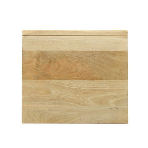 English Elm Christopher Knight Home® - BEDSIDE Mango Wood 1 Door Nightstand with Wave Door, Iron Legs, Handcrafted Modern Storage 18"W 66704.00