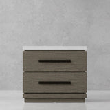 Parker House Pure Modern Bedroom 2 Drawer Nightstand Moonstone Oak Solids / Oak Veneers BPUR#51282