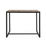 Christopher Knight Home® - Noble House - Elkhart Outdoor Modern Industrial Acacia Wood Bar Table