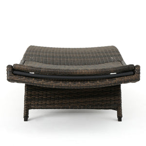 English Elm Christopher Knight Home® - Salem Pe Wicker Chaise Lounge Set – Premium Outdoor Comfort With Mocha Finish, No Assembly Required 52005.00ALUMCAMP2