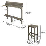 Christopher Knight Home® Noble House Wood Balcony Bar Set