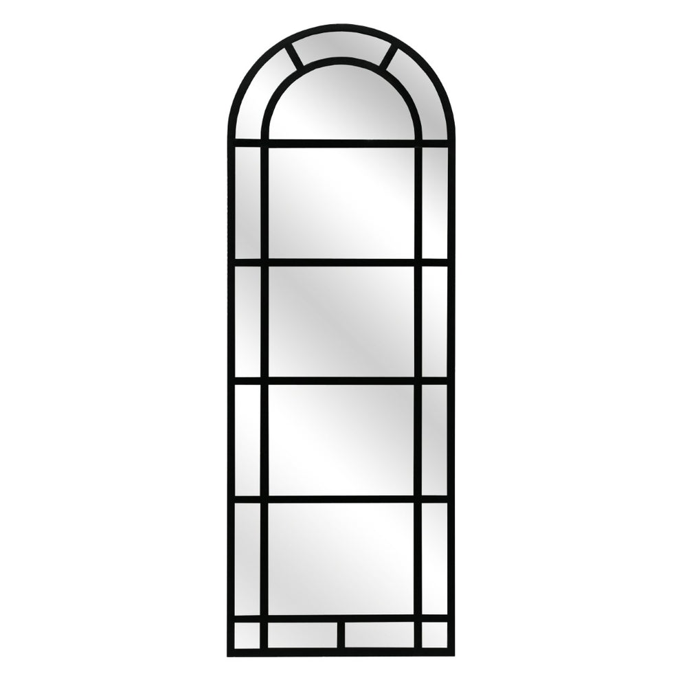 Atlas Arched Pier Mirror – Elegant Window-Like Design in Matte Black, Perfect for Modern and Traditional Spaces MI11006-01