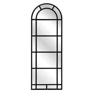 Atlas Arched Pier Mirror – Elegant Window-Like Design in Matte Black, Perfect for Modern and Traditional Spaces MI11006-01