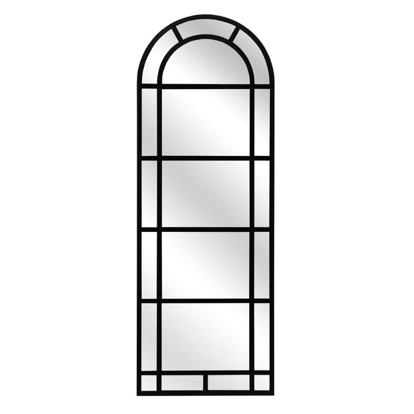 Atlas Arched Pier Mirror – Elegant Window-Like Design in Matte Black, Perfect for Modern and Traditional Spaces MI11006-01