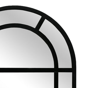 Atlas Arched Pier Mirror – Elegant Window-Like Design in Matte Black, Perfect for Modern and Traditional Spaces MI11006-01
