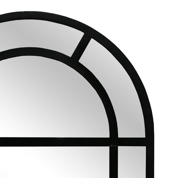 Atlas Arched Pier Mirror – Elegant Window-Like Design in Matte Black, Perfect for Modern and Traditional Spaces MI11006-01