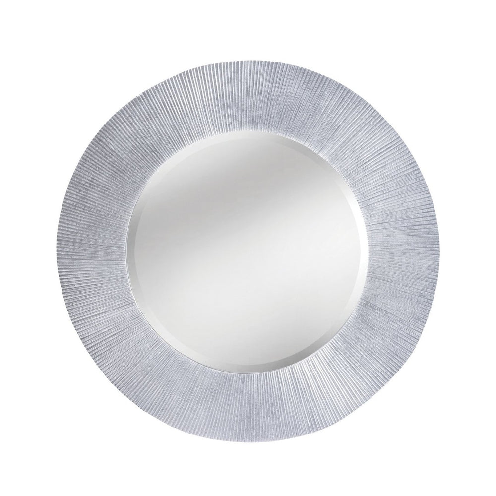 Atlas Attra Wall Mirror – Elegant Silver Frame with Sculptured Grooves for Modern & Classic Interiors MI11010-01