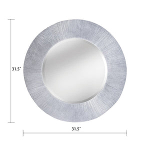 Atlas Attra Wall Mirror – Elegant Silver Frame with Sculptured Grooves for Modern & Classic Interiors MI11010-01