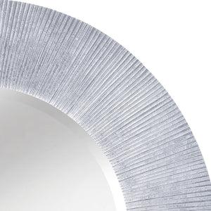 Atlas Attra Wall Mirror – Elegant Silver Frame with Sculptured Grooves for Modern & Classic Interiors MI11010-01
