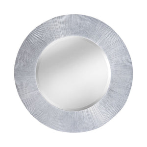 Atlas Attra Wall Mirror – Elegant Silver Frame with Sculptured Grooves for Modern & Classic Interiors MI11010-01