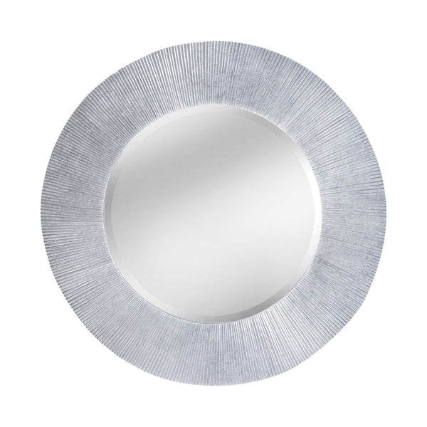 Atlas Attra Wall Mirror – Elegant Silver Frame with Sculptured Grooves for Modern & Classic Interiors MI11010-01