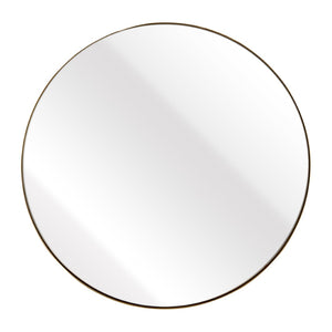 Atlas Beni Mirror Small - Polished Brass Accent for Chic Spaces, Perfect for Entryways & Living Rooms MI11013-01