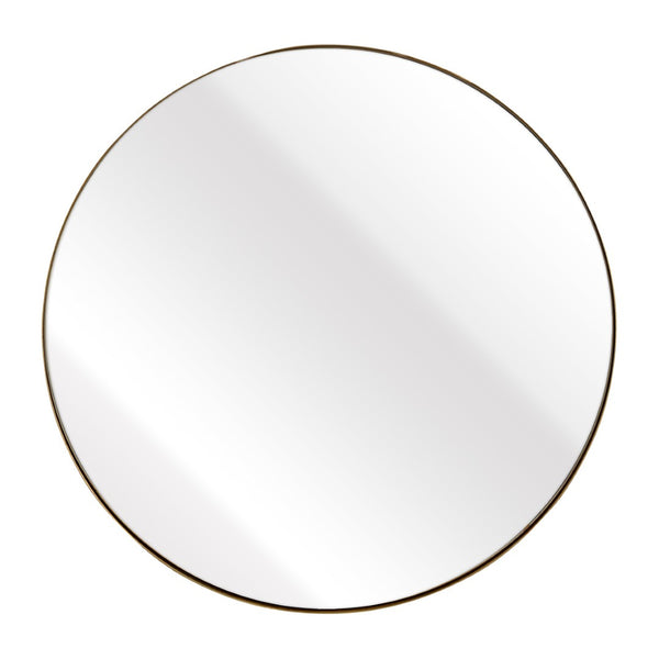 Atlas Beni Mirror Small - Polished Brass Accent for Chic Spaces, Perfect for Entryways & Living Rooms MI11013-01