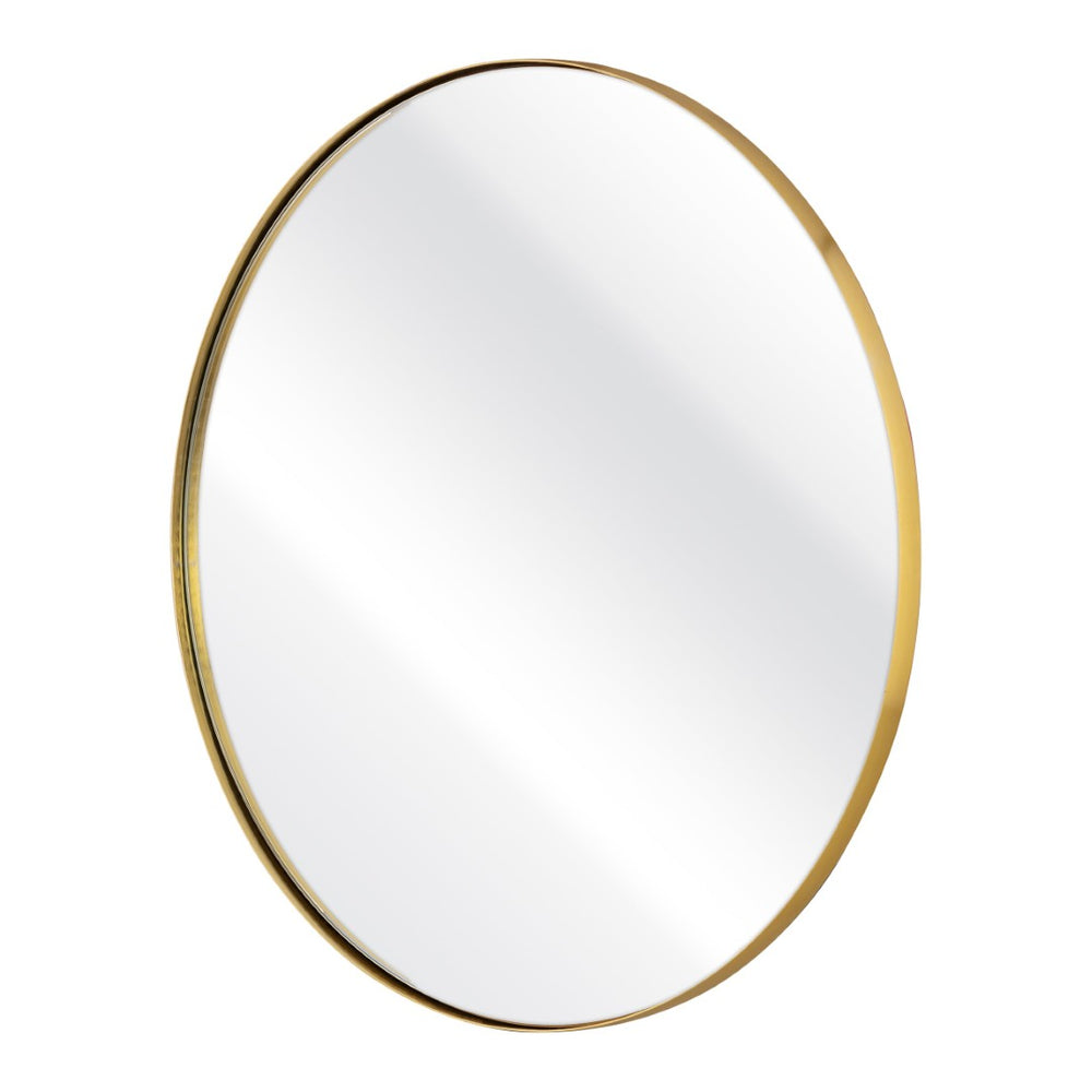 Atlas Beni Mirror Small - Polished Brass Accent for Chic Spaces, Perfect for Entryways & Living Rooms MI11013-01