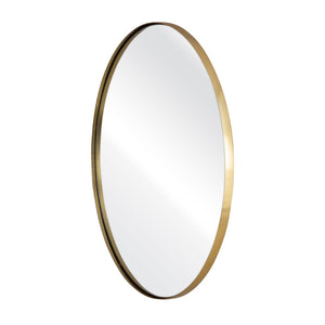 Atlas Beni Mirror Small - Polished Brass Accent for Chic Spaces, Perfect for Entryways & Living Rooms MI11013-01
