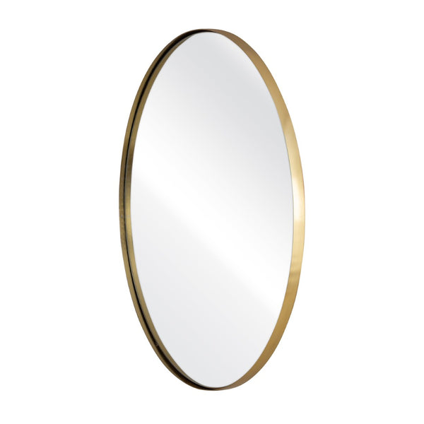 Atlas Beni Mirror Small - Polished Brass Accent for Chic Spaces, Perfect for Entryways & Living Rooms MI11013-01