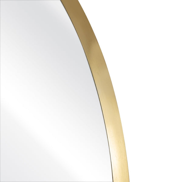 Atlas Beni Mirror Small - Polished Brass Accent for Chic Spaces, Perfect for Entryways & Living Rooms MI11013-01