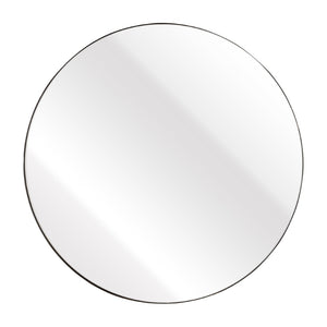 Atlas Beni Mirror Large - Modern Round Black Accent with Streamlined Design for Elegant Wall Display MI11013-02