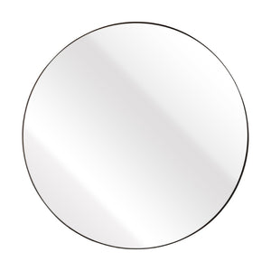 Atlas Beni Mirror Small - Matte Black Round Wall Decor for Entryways, Powder Rooms & Modern Spaces MI11013-03