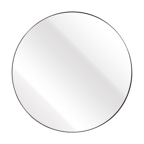 Atlas Beni Mirror Small - Matte Black Round Wall Decor for Entryways, Powder Rooms & Modern Spaces MI11013-03