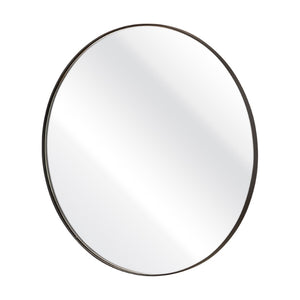 Atlas Beni Mirror Small - Matte Black Round Wall Decor for Entryways, Powder Rooms & Modern Spaces MI11013-03