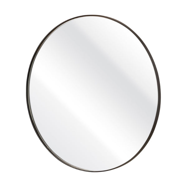 Atlas Beni Mirror Small - Matte Black Round Wall Decor for Entryways, Powder Rooms & Modern Spaces MI11013-03