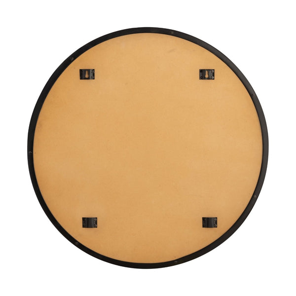 Atlas Beni Mirror Small - Matte Black Round Wall Decor for Entryways, Powder Rooms & Modern Spaces MI11013-03