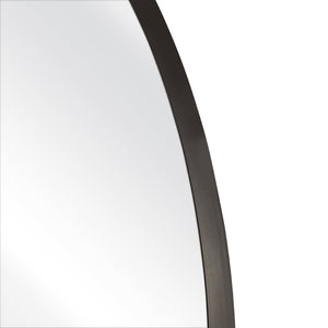 Atlas Beni Mirror Small - Matte Black Round Wall Decor for Entryways, Powder Rooms & Modern Spaces MI11013-03