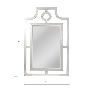 Atlas Bosworth Wall Mirror - Bold Rectilinear Frame, Versatile Design for Any Room, 30x46 Inches MI11018-01