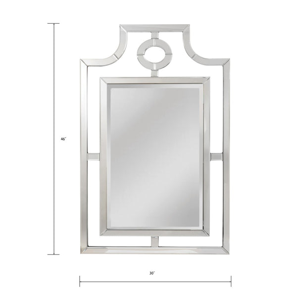 Atlas Bosworth Wall Mirror - Bold Rectilinear Frame, Versatile Design for Any Room, 30x46 Inches MI11018-01