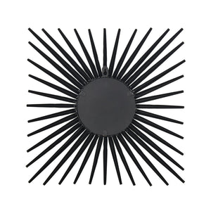 Atlas Burst Mirror - Striking Sunburst Design in Matte Black Metal for Modern Home Decor & Gallery Walls MI11019-01