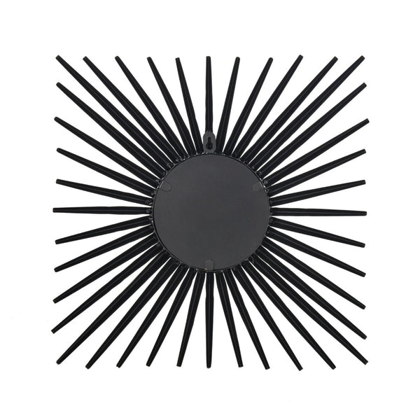 Atlas Burst Mirror - Striking Sunburst Design in Matte Black Metal for Modern Home Decor & Gallery Walls MI11019-01