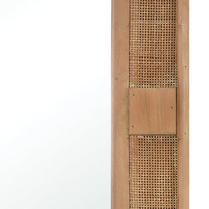 Atlas Cabana Wall Mirror - Coastal Elegance with Rattan Accents, Versatile for Any Space & Easy to Install MI11021-01