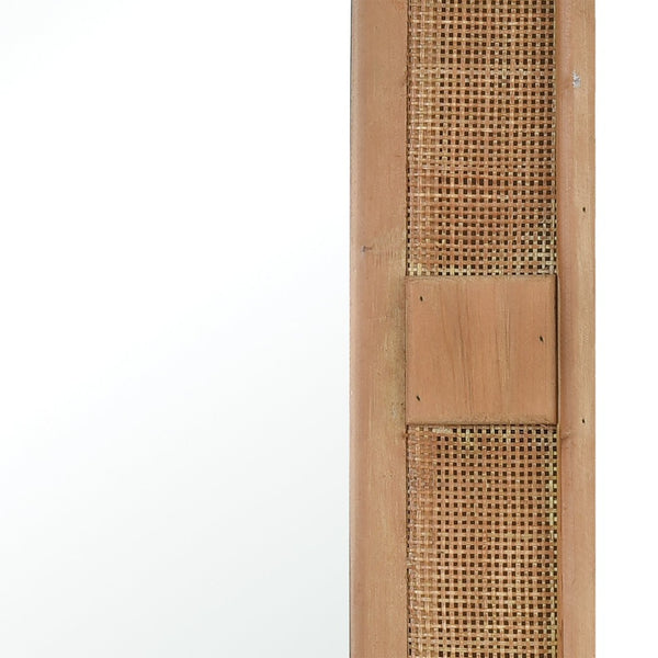 Atlas Cabana Wall Mirror - Coastal Elegance with Rattan Accents, Versatile for Any Space & Easy to Install MI11021-01