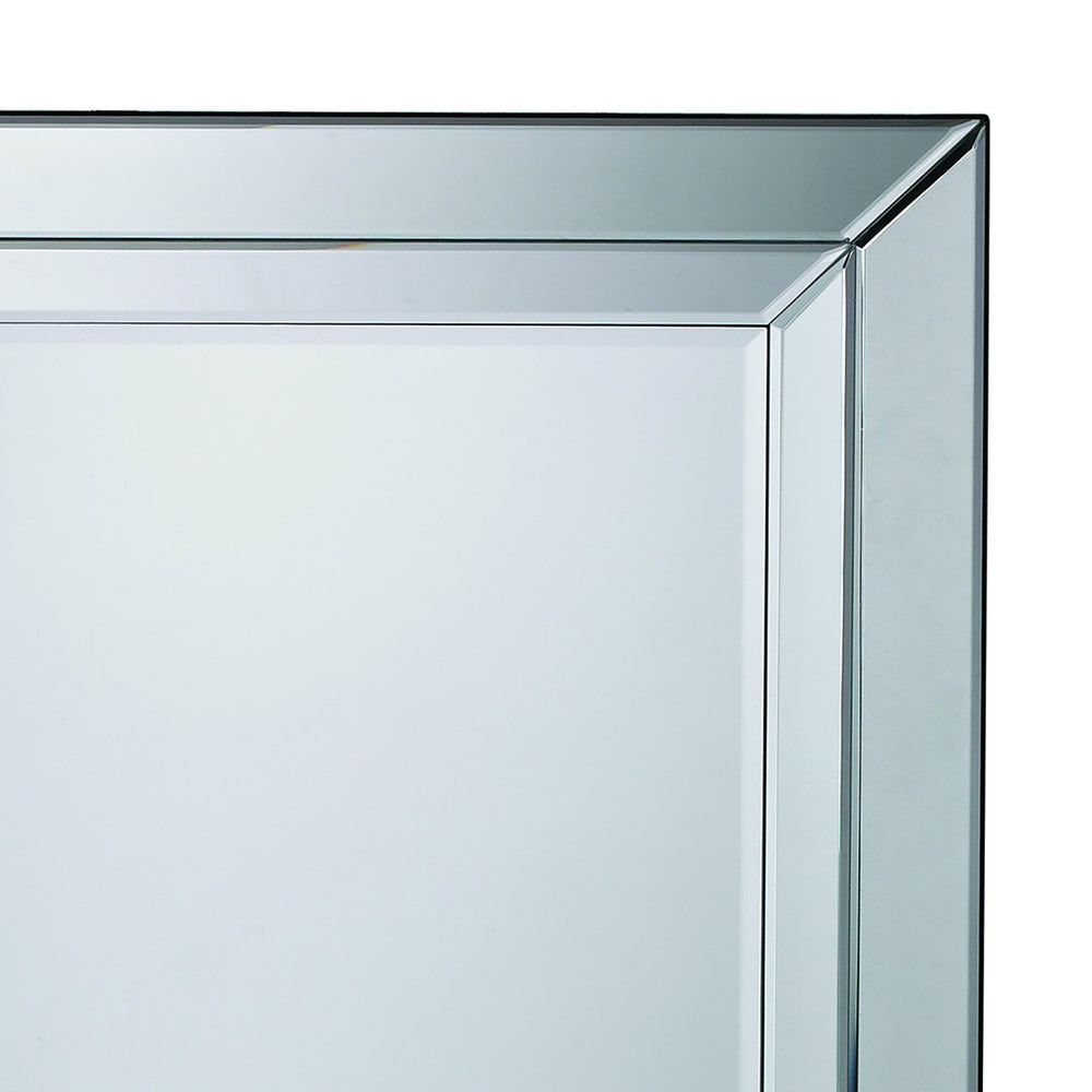 Atlas Canon Wall Mirror – Modern Minimalist Beveled Frame, Elegant Reflective Design for Any Room Decor MI11024-01