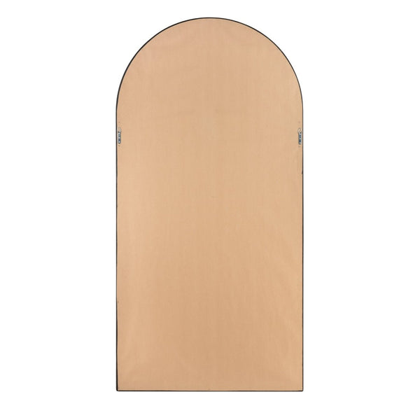Atlas Cathedral Floor Mirror - Elegant Arched Windowpane Design in Antique Gold Finish for Any Room MI11026-01