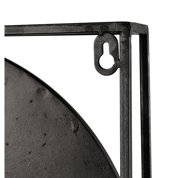 Atlas Colne Accent Wall Mirror - Modern Matte Black Circular Design for Entryway & Living Room Decor MI11029-01