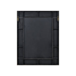Atlas Derse Wall Mirror - Elegant Ivory Framed Mosaic Design for Modern & Coastal Home Décor Style MI11032-01