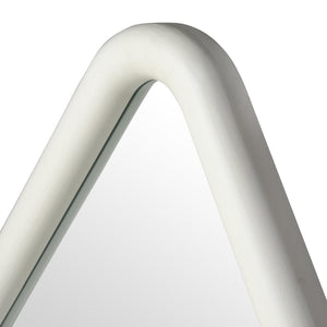 Atlas Diamond Wall Mirror - Whitewashed Wood Frame, Modern Diamond Shape for Rustic Home Decor Appeal MI11033-01
