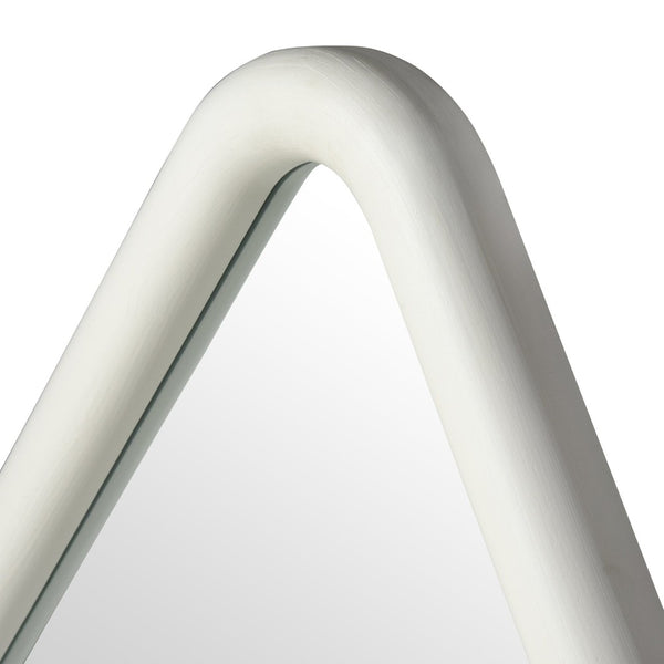 Atlas Diamond Wall Mirror - Whitewashed Wood Frame, Modern Diamond Shape for Rustic Home Decor Appeal MI11033-01