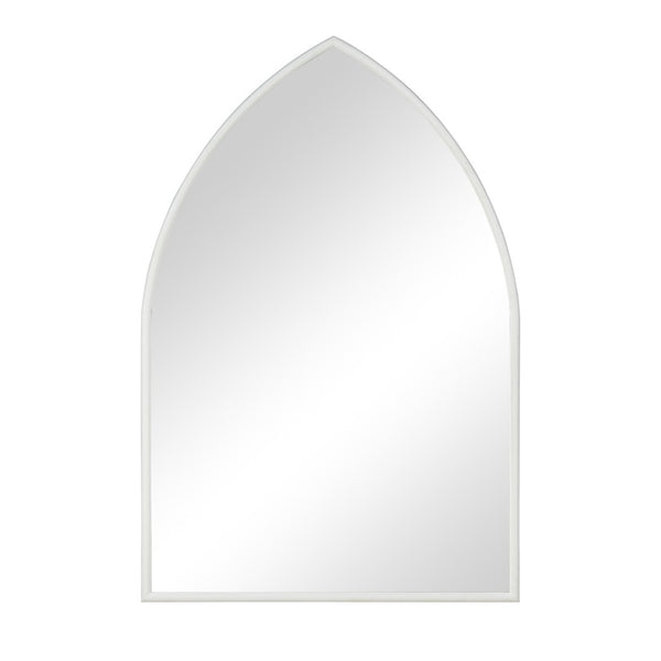 Atlas Elliott Wall Mirror - Elegant Arched Design in White Wood Composite for Modern & Traditional Spaces MI11035-01