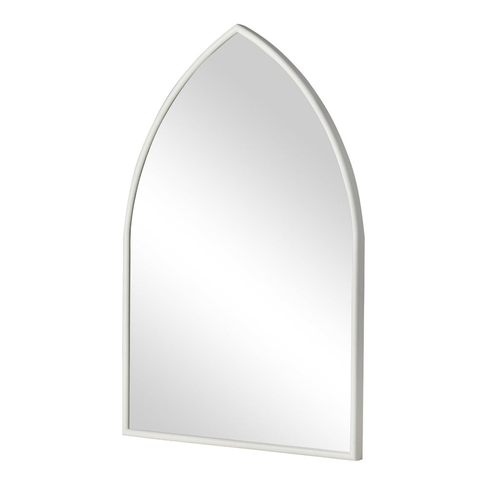 Atlas Elliott Wall Mirror - Elegant Arched Design in White Wood Composite for Modern & Traditional Spaces MI11035-01
