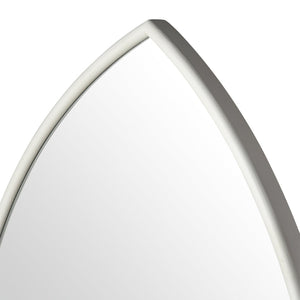 Atlas Elliott Wall Mirror - Elegant Arched Design in White Wood Composite for Modern & Traditional Spaces MI11035-01