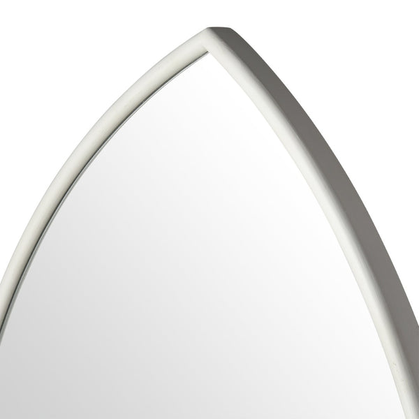 Atlas Elliott Wall Mirror - Elegant Arched Design in White Wood Composite for Modern & Traditional Spaces MI11035-01