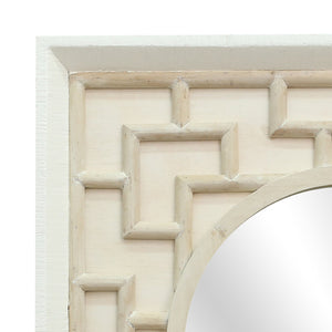 Atlas Finbar Mirror - Coastal Elegance with Handcrafted Lattice Frame for Beachy Home Decor Charm MI11038-01
