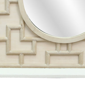 Atlas Finbar Mirror - Coastal Elegance with Handcrafted Lattice Frame for Beachy Home Decor Charm MI11038-01