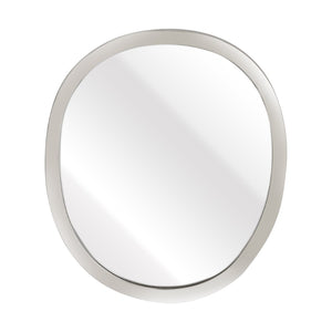 Atlas Flex Mirror - Sculptural Round Design with Polished Nickel Frame Perfect for Modern Wall Decor Display Small MI11039-01