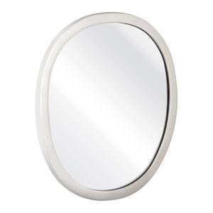 Atlas Flex Mirror - Sculptural Round Design with Polished Nickel Frame Perfect for Modern Wall Decor Display Small MI11039-01