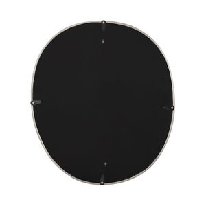 Atlas Flex Mirror - Sculptural Round Design with Polished Nickel Frame Perfect for Modern Wall Decor Display Small MI11039-01